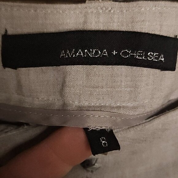 Amanda + Chelsea Grey Straight Leg Career Pants 8 - Picture 6 of 7